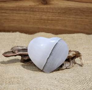 Boho Bestsellers: Smokey Pink Calcite Heart "Wolf"