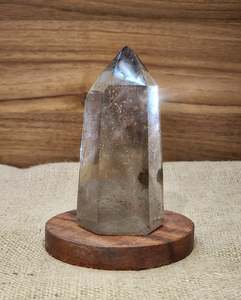 Strength Protection: A Grade Smokey Quartz Tower With Chlorine Inclusion "Robert"