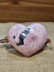 One Of A Kind Finds: Peruvian Rhodonite Heart "Sophie"
