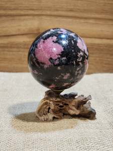 Love Happiness: Rhodonite Sphere "Rhonda"