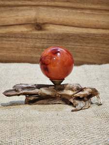 Wealth Motivation: Carnelian Sphere "Alva"