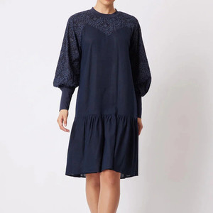 Products: Once Was - Eddie Broderie/Linen Dress Boho Chic