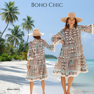 I Am Pylgrym - Miska Dress - Taj Print Boho Chic