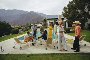 Art Prints: SLIM AARONS 'DESERT HOUSE PARTY' PHOTOGRAPHIC PRINT