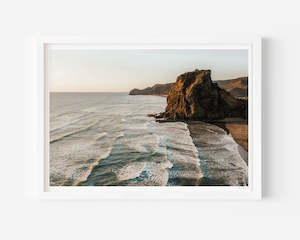 Art Prints: Piha Surf Beach - Alex + Sony
