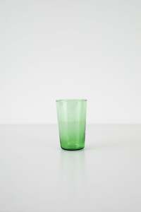 Moroccan Glassware: Moroccan Green Straight Glass