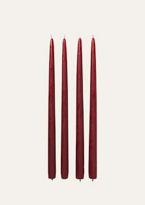 Broste Taper Candle - Burgundy Set of 4