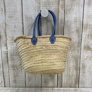 Bags 1: Woven Market Basket - Amalfi Blue