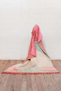 Vintage Rugs: Gulgzel -Rosebeauty  240 x 160 mm Vintage Moroccan Boujaad Rug