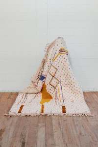 New Moroccan Rugs: Aysel- Moonlike - New Moroccan Beni Ourain Rug