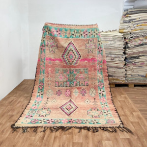 Vintage Rugs: Vintage Moroccan Boujaad Rug - Spring-  3000 x 1900 mm