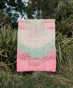 Vintage Rugs: Pink Vintage Moroccan Boujaad Rug 2400 x 1600 mm