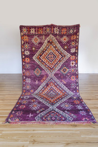 Purple Vintage Moroccan Boujaad Rug - Majidah- 3200 x 1650mm