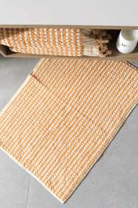 Towels: Turkish Cotton Bath Mat - Mustard Yellow  (Last One)