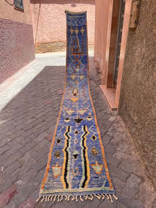 Hall Runners: Orange Blue- Boujaad Runner 6000 x 700 mm Only PRESALE