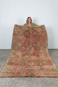 Vintage Moroccan Boujaad Rug - Pinar