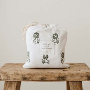 Fitted Cot Sheet | Tiki Green