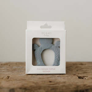 Polynesian Turtle Teether | Duck Egg Blue