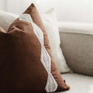 Products: Whakatō Cushion | Cocoa