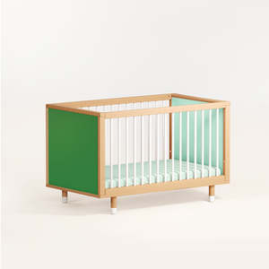 Cots & Toddler Beds: Bold Baby Cot - Green and Mint