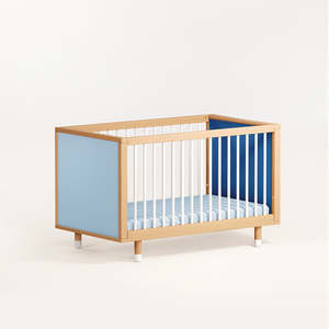 Bold Baby Cot - Blue and Deep Blue