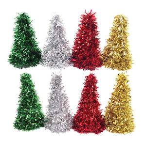 Seasonal: Tinsel Cone Tree (26cm)
