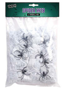 Seasonal: Spider Web With 8 Spiders (120g)
