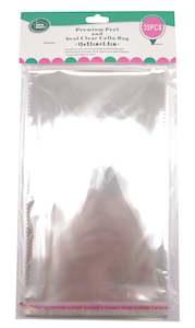 Self Seal Cellophane Bags (15x23cm) 35PK - Clear