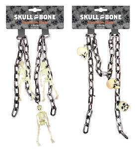Skeleton Glow In The Dark Chain Garland (1.2M)