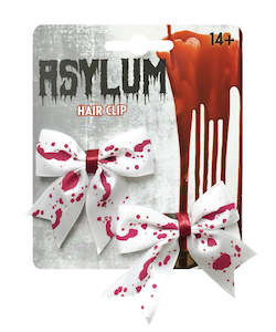 Halloween: Bloody Bows Hair Clips 2PK