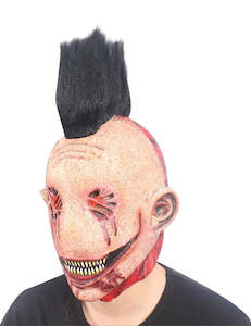 Halloween: Faceless Punk Latex Mask With Wig