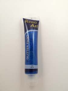Paint Individual Tubes: #909 Reno Art Acrylic Glitter Paint (75ml) - Blue
