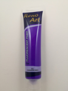 Paint Individual Tubes: #855 Reno Art Acrylic Paint (75ml) - Fluorescent Purple