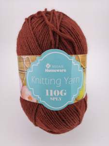 Sewing Haberdashery: #33 Knitting Yarn (110g) - Brown