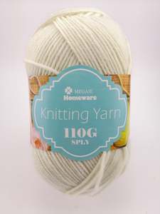 Sewing Haberdashery: #30 Knitting Yarn (110g) - Cream