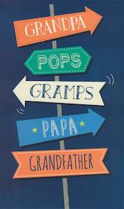 Fathers Day Cards: Jordan Fathers Day Greeting Card - Street Sign