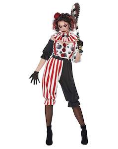 Halloween Costumes: Adult Costume - Creepy Clown (Ladies)