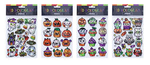 Halloween Party Decorations: Halloween 3D Hologram Stickers (24cm)