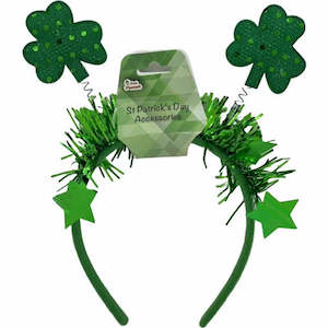 St Patricks Day: Shamrock Bobble Headband