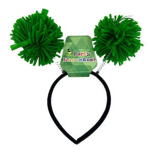 Pom Pom Headband - Green