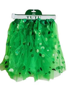 Adult Tutu With Reflective Polka Dots (L:40cm) - Dark Green