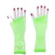 Dress Up Accessory - Long Fishnet Gloves (Green)