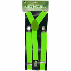 St Patricks Day: Dress Up Accessory - Suspenders (Green)