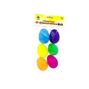 Easter Fillable Eggs (6cm) 6PK - Coloured