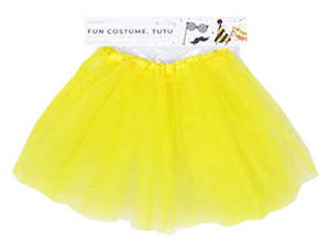 Costumes Accessories: Dress Up Accessory - 2 Layered Tutu (L:30cm) - Yellow