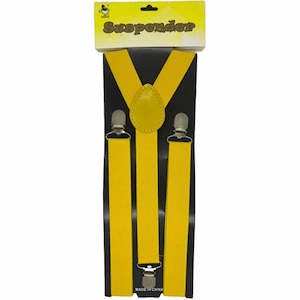 Dress Up Accessory - Suspenders (Yellow)