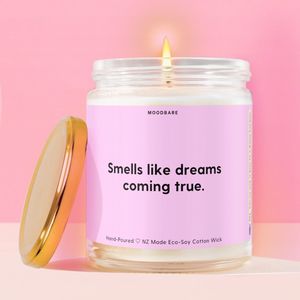 %F0%9F%8E%89 Milestones Celebrations Candles: Smells like dreams coming true.