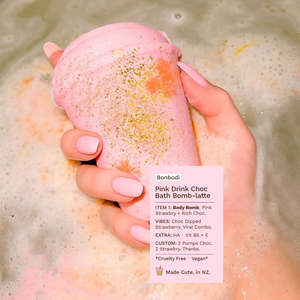 Best Sellers Collection Your Faves All In One Place %E2%9C%A8: PINK DRINK CHOC BATH BOMB-LATTE: Bath Bomb