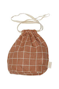 Dine: Multi Bag Small - Terracotta Check