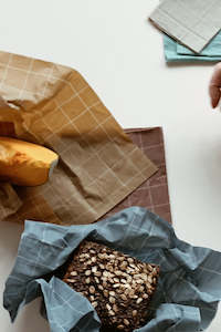 Cotton Food Wrap with Beeswax - Cold Check